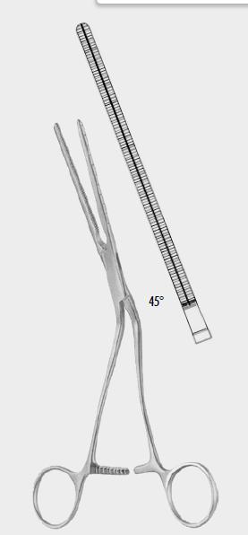 Атравматичний затискач КУЛІ (COOLEY), прямий, 22,0 см (cm)